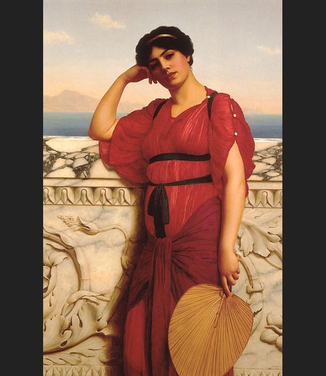 John William Godward A Classical Lady